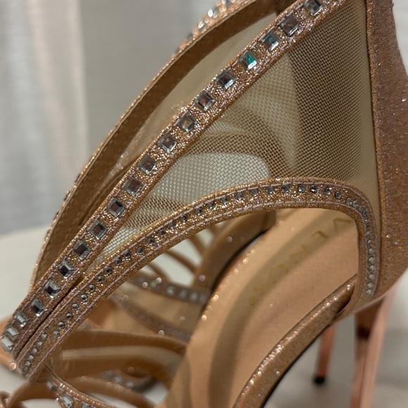 Venus rose gold stiletto heels size 9 - Picture 5 of 10